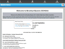 Tablet Screenshot of bqgchsaa.org